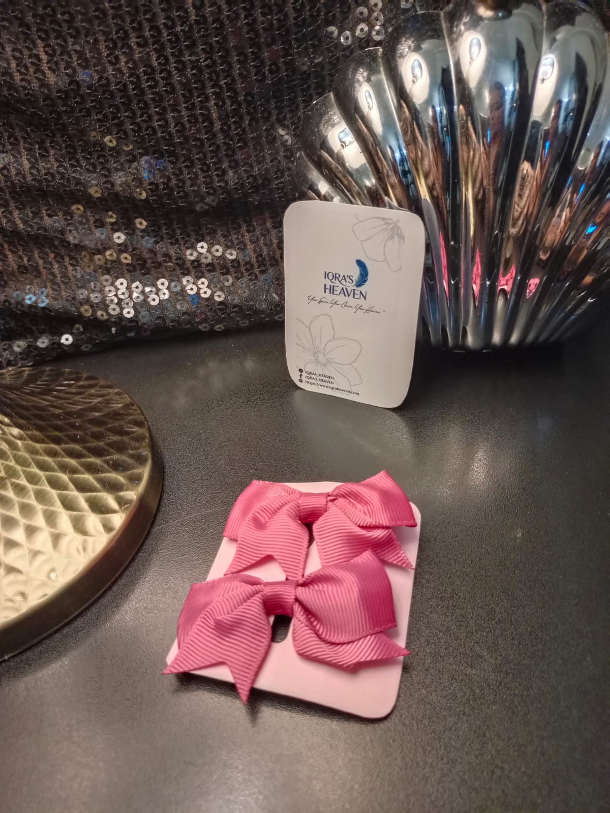 baby hair clip bow style